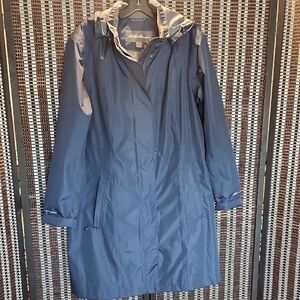 Eddie Bauer Rain Coat Dark Navy Sz XL 14-16